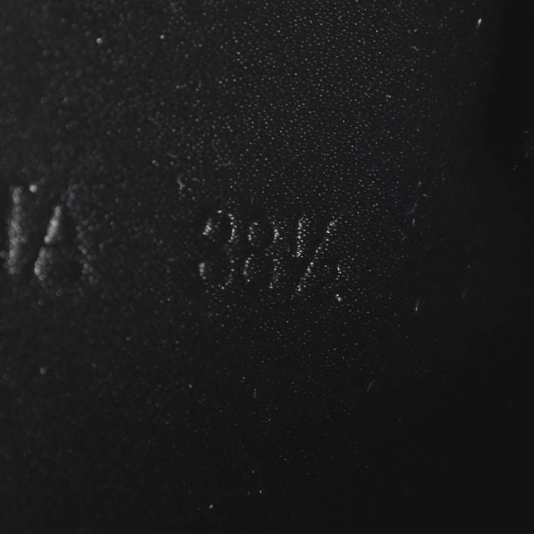 Pre Owned Bottega Veneta Black Canvas and Leather Vulcan Low Top Sneakers Size 38.5