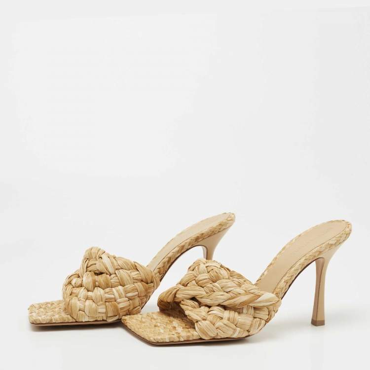 Bottega discount raffia sandals