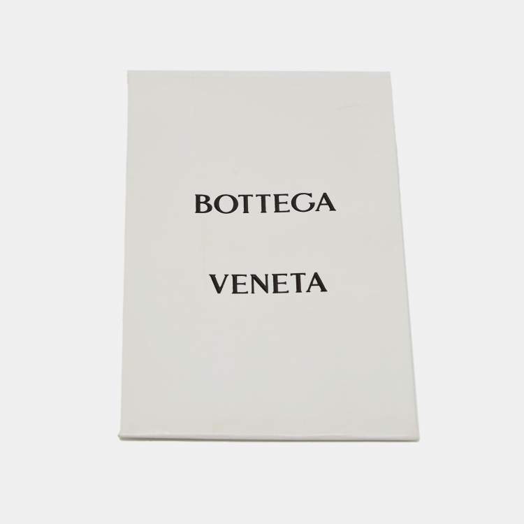 Pre Owned Bottega Veneta Orange Cotton Fabric Resort Sponge Platform Slides Size 40