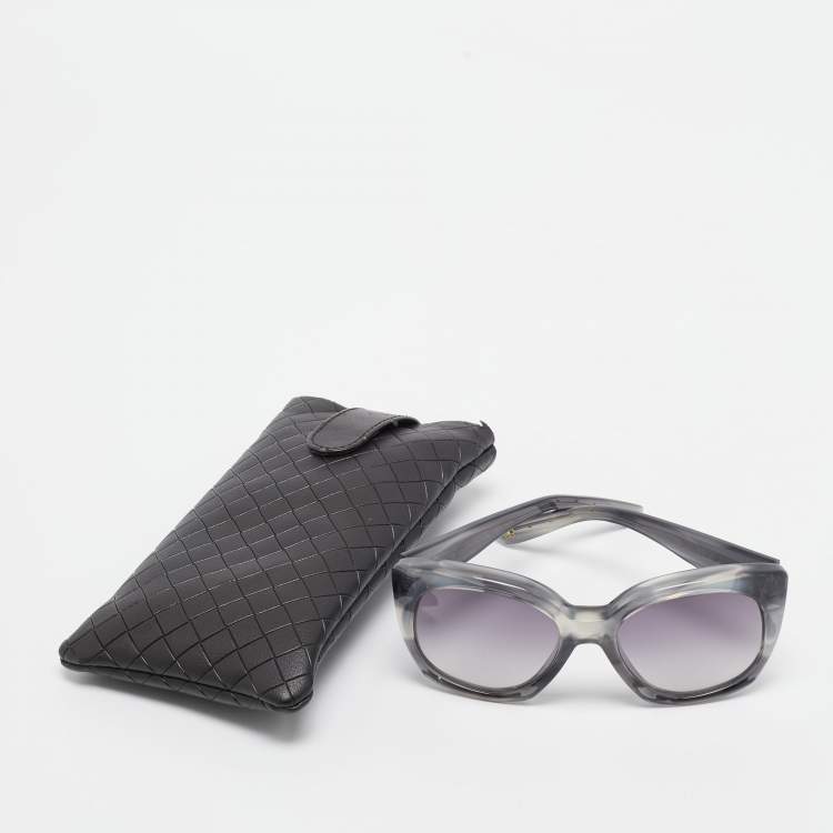 Pre Owned Bottega Veneta Grey Gradient BV 185/S Cat Eye Sunglasses
