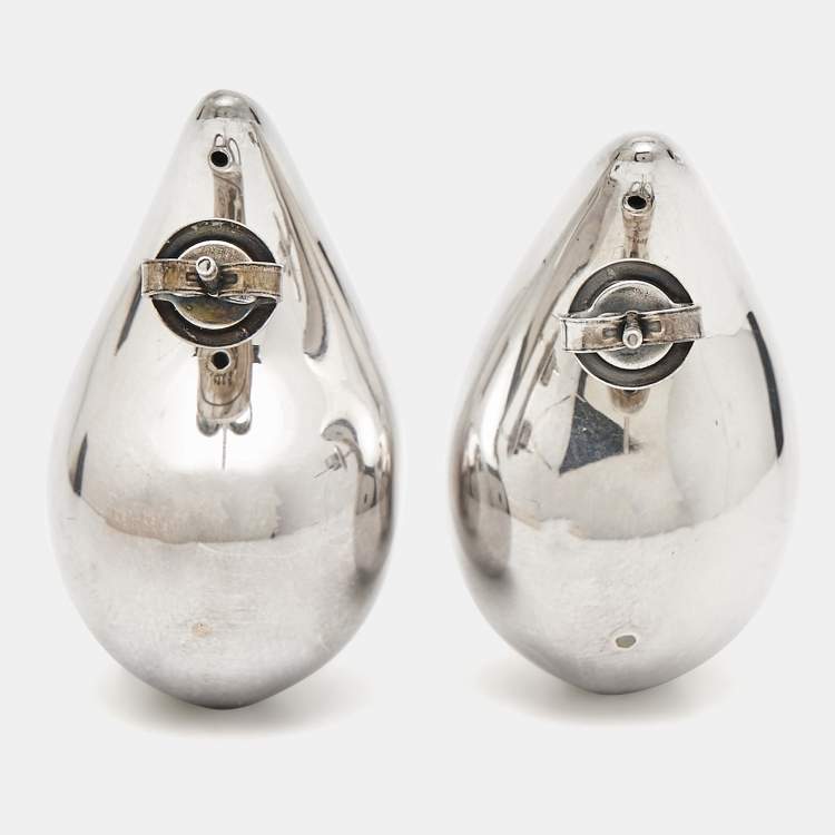 Pre Owned Bottega Veneta Drop Sterling Silver Earrings