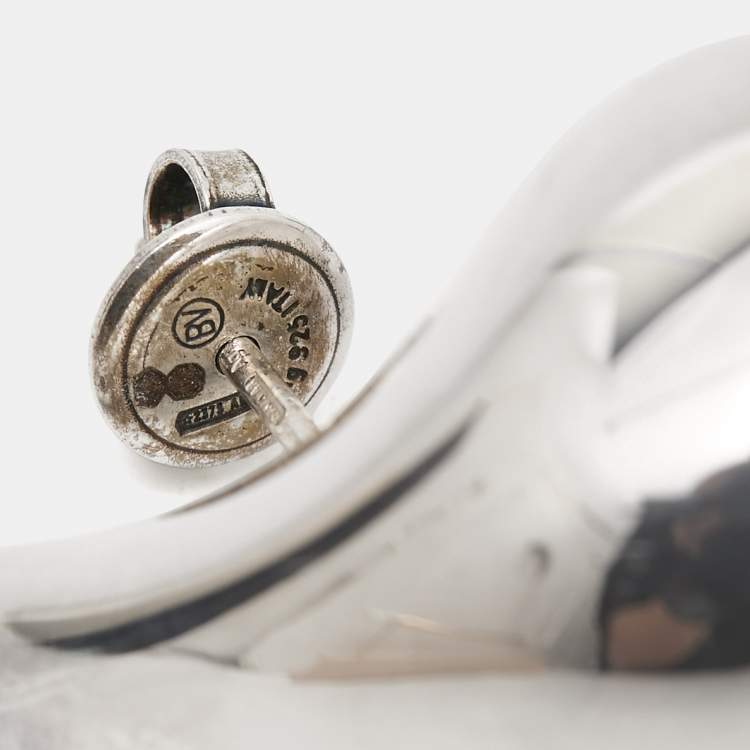 Pre Owned Bottega Veneta Drop Sterling Silver Earrings