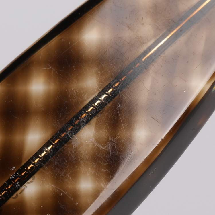 Pre Owned Bottega Veneta Brown Gradient Acetate BV 65/S SLJ Oversized Sunglasses