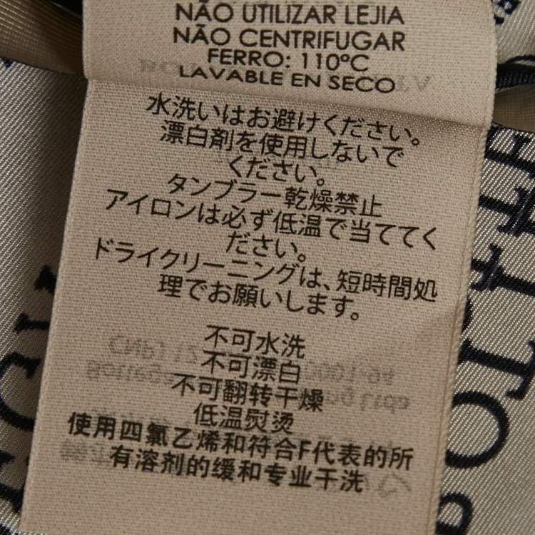 Pre Owned Bottega Veneta White All Over Logo Print Silk Scarf