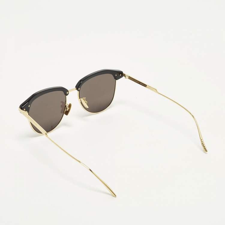 مملوكة مسبقًا Bottega Veneta Black/Gold Tone BV112SA Sunglasses