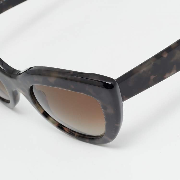 Pre Owned Bottega Veneta Tortoise Brown/Grey Gradient BV 263/S Cat Eye Sunglasses