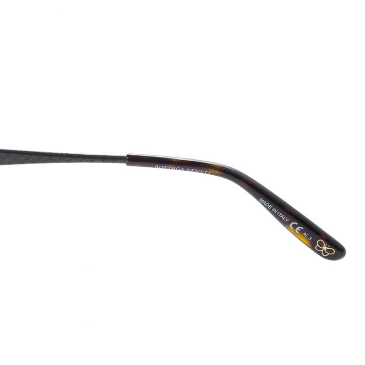 Pre Owned Bottega Veneta Havana/Brown Gradient BV253FS Round Sunglasses 