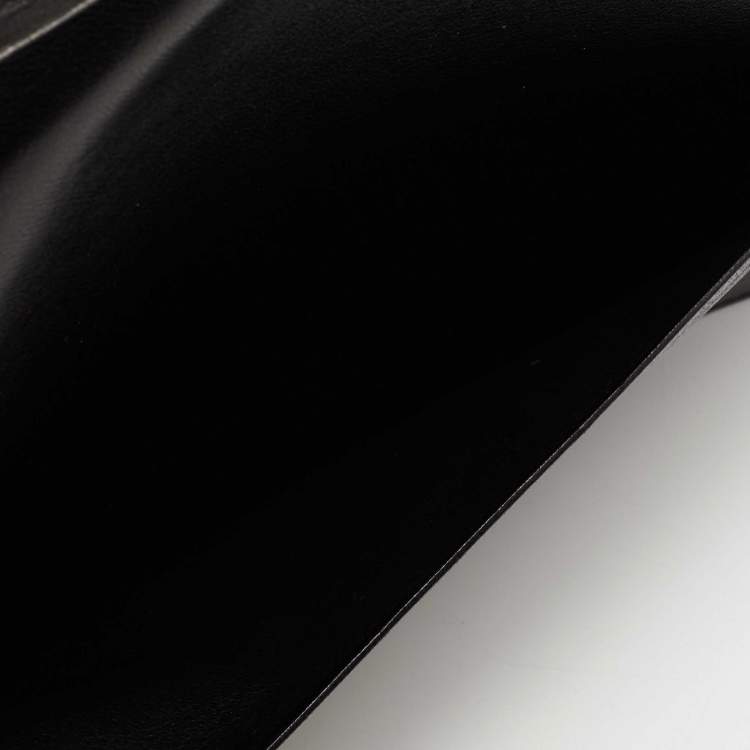 Pre Owned Bottega Black Intrecciato Leather Agenda Cover