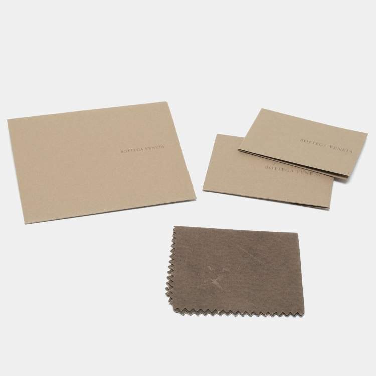 Pre Owned Bottega Veneta Beige/Green Intrecciato Leather iPad Case