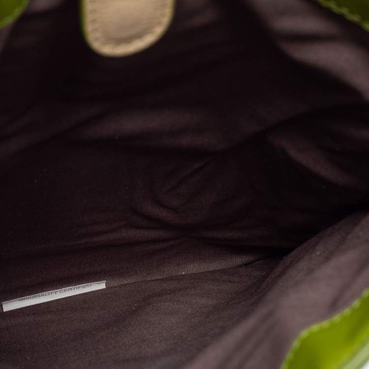 Pre Owned Bottega Veneta Beige/Green Intrecciato Leather iPad Case
