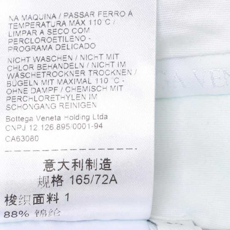 Pre Owned Bottega Veneta Seagreen Nylon Knee Strap Trousers S