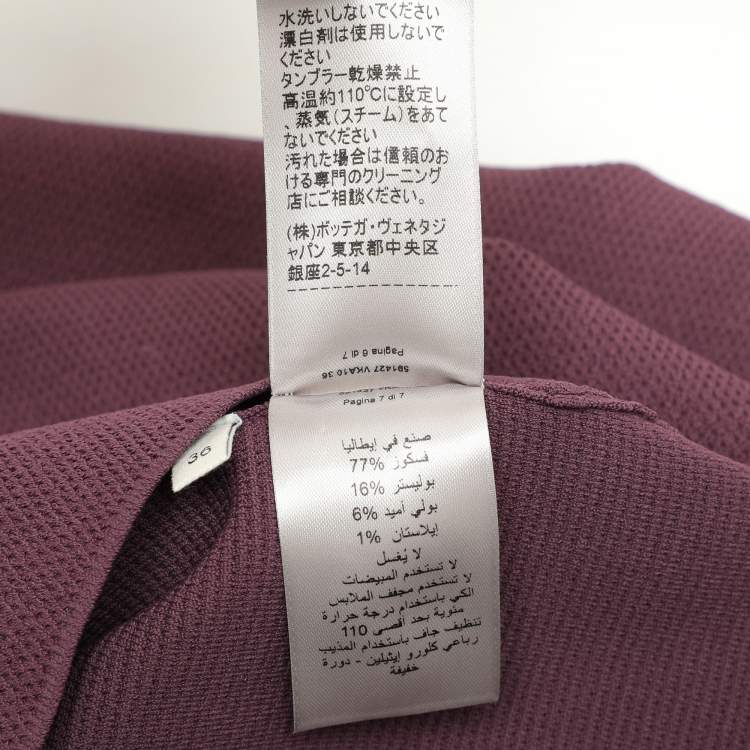 مملوكة مسبقًا Bottega Veneta Purple Rib Knit Midi Dress XS