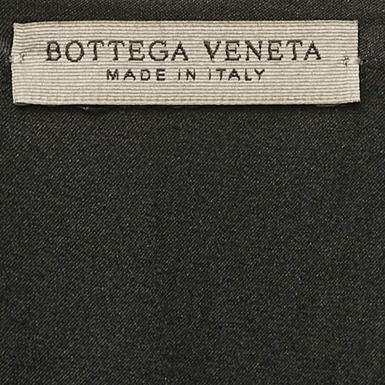 Pre Owned Bottega Veneta Black Jersey V-Neck Maxi Dress S