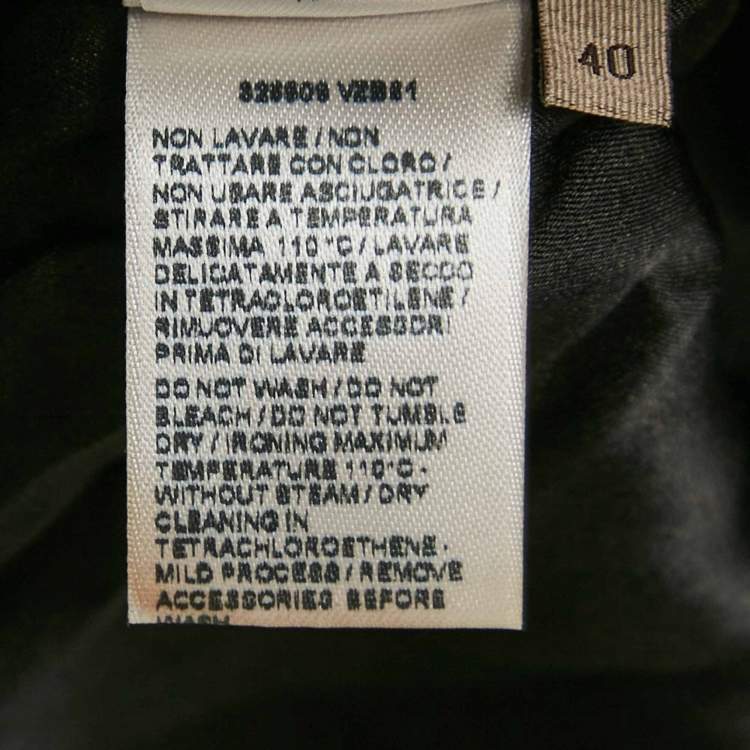 Pre Owned Bottega Veneta Black Jersey V-Neck Maxi Dress S