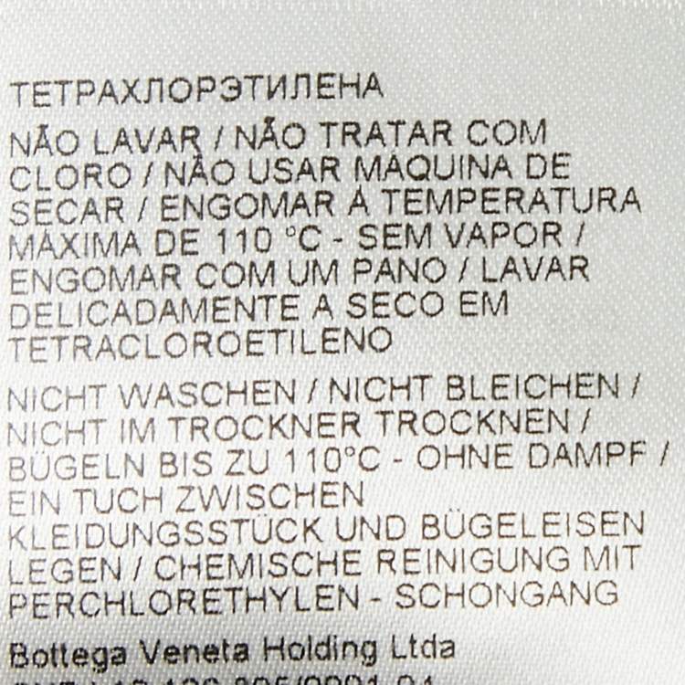 Pre Owned Bottega Veneta Mint Blue Patterned Cotton Blend Button Front Jacket L