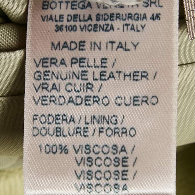 Pre Owned Bottega Veneta Green Leather Buttoned Jacket XL