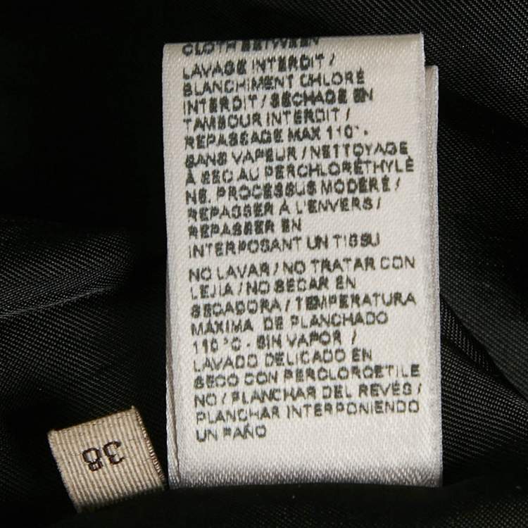 Pre Owned Bottega Veneta Cream/Red Printed Silk Knee-Length Skirt S