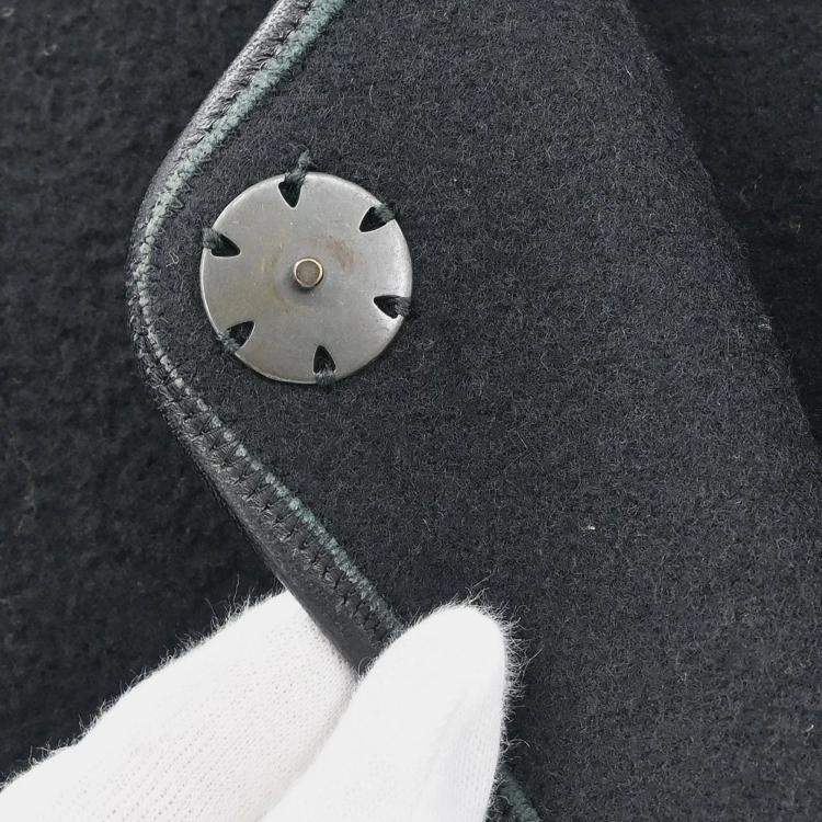 Pre Owned Bottega Veneta Black Collarless Coat S