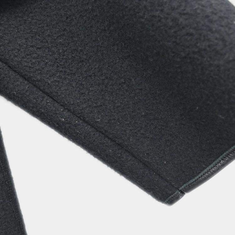 Pre Owned Bottega Veneta Black Collarless Coat S