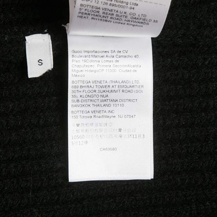 مملوكة مسبقًا فستان بوتيغا فينيتا محاك مضلع أسود مقطوع ميني مقاس صغير