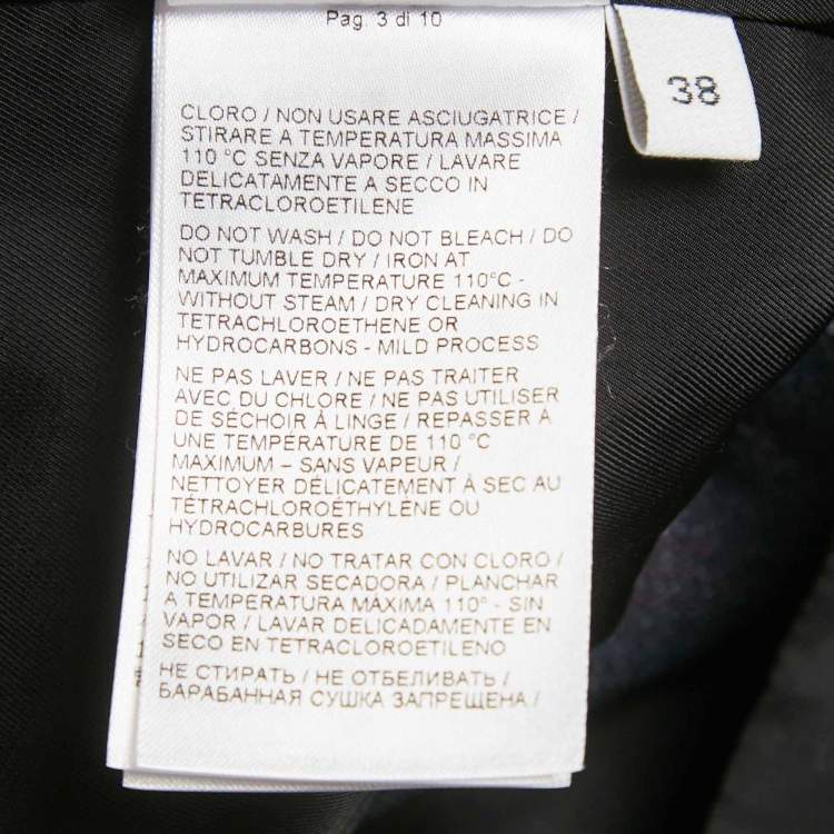 مملوكة مسبقًا Bottega Veneta Blue Striped Wool Vest S