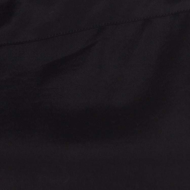 Pre Owned Bottega Veneta Black Asymmetric Ruffle Draped Sleeveless Shift Dress S
