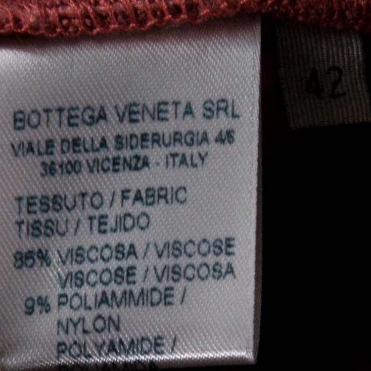 Pre Owned Bottega Veneta Dusky Pink Seamed Track Pants M