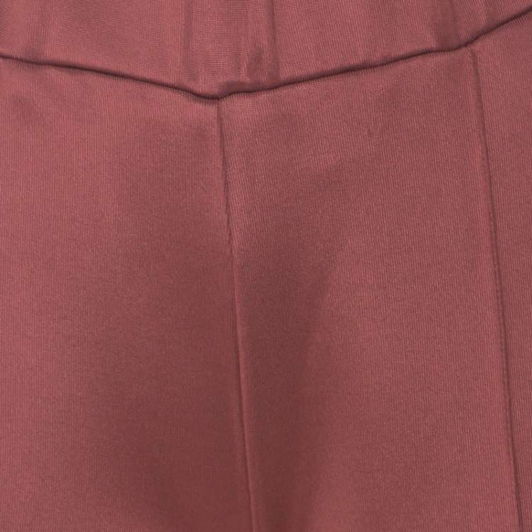Pre Owned Bottega Veneta Dusky Pink Seamed Track Pants M