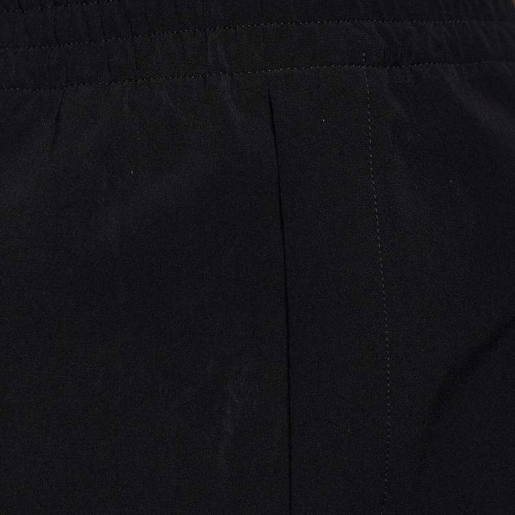 Pre Owned Bottega Veneta Black Stretch Nylon Elasticized Waist Trousers L