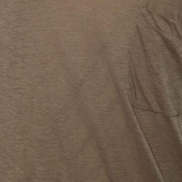 Pre Owned Bottega Veneta Two Tone Cotton Knit T-shirt M