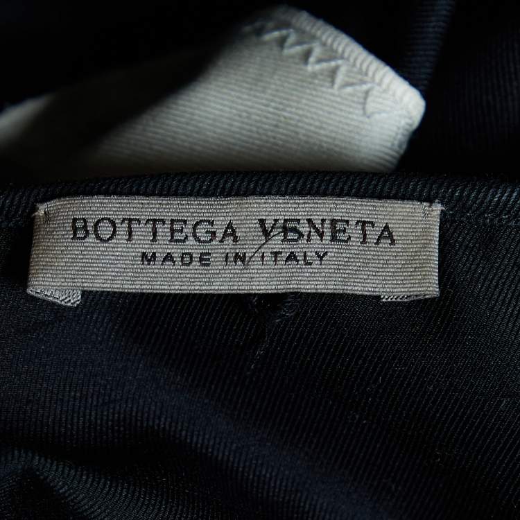 Pre Owned Bottega Veneta Multicolor Patchwork Cotton Silk Top M