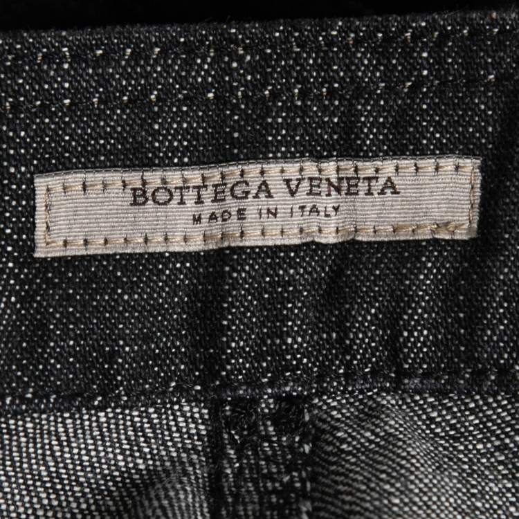 Pre Owned Bottega Veneta Black Denim Jeans S Waist 30"