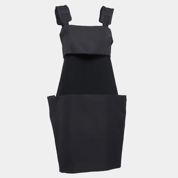 Pre Owned Bottega Veneta Black Synthetic Sleeveless Dress S