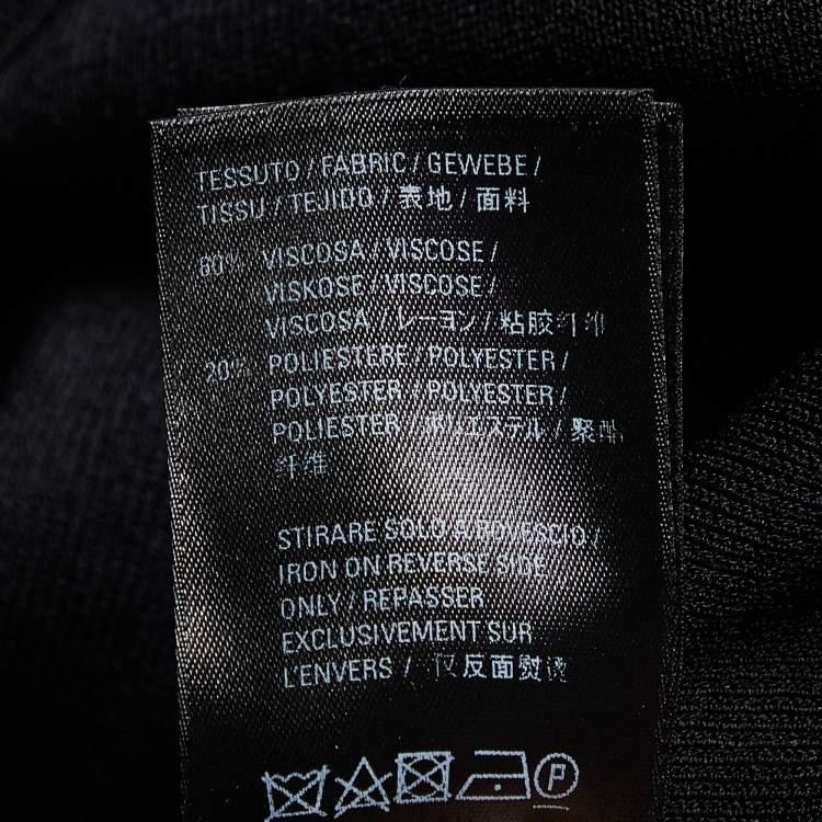 Pre Owned Balenciaga Unisex Black Knit Turtleneck Sweater M