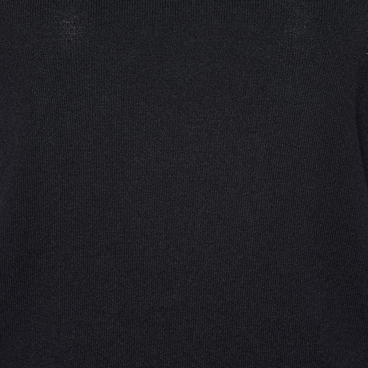 Pre Owned Balenciaga Unisex Black Knit Turtleneck Sweater M