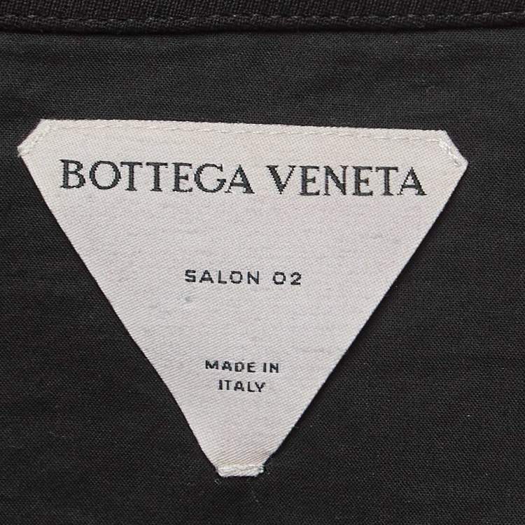 Pre Owned Bottega Veneta Black Wool Blend Short Dress M