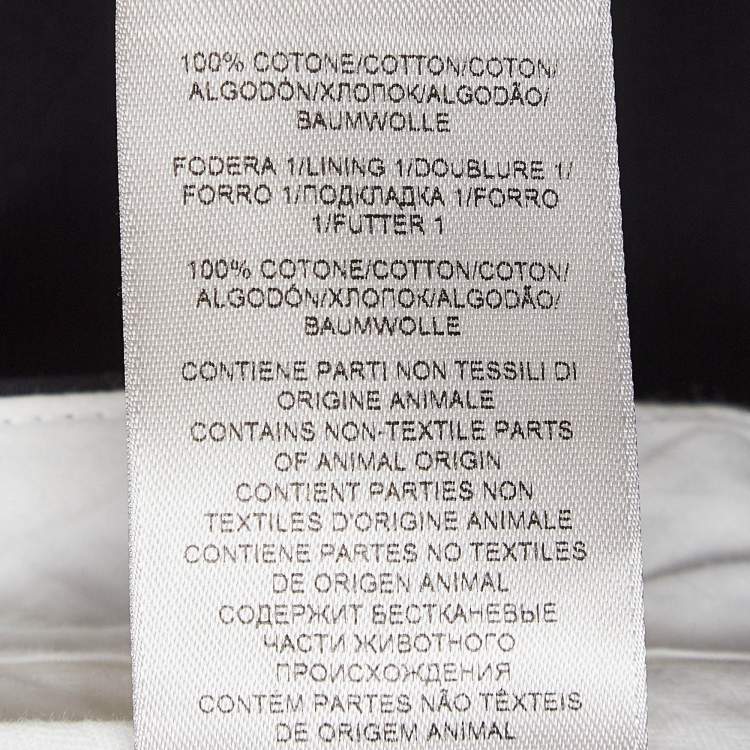 Pre Owned Bottega Veneta Black Cotton Trousers S