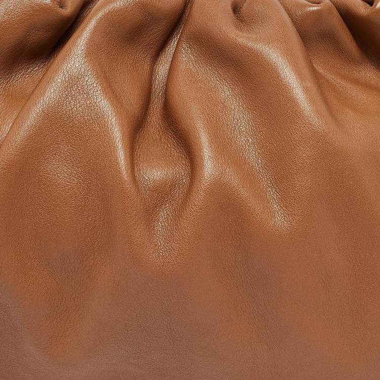Pre Owned Bottega Veneta Brown Leather Classic Pouch