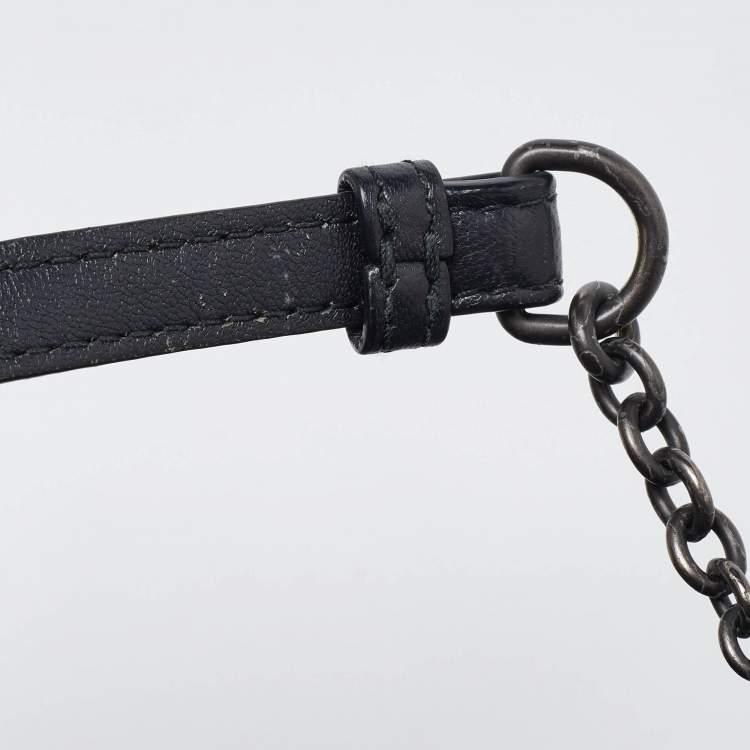 Pre Owned Bottega Veneta Black Intrecciato Leather Shoulder Bag