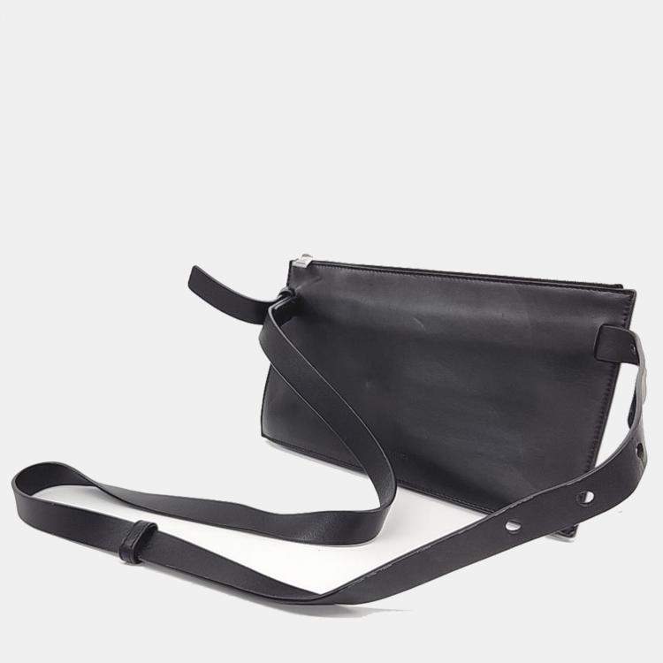 Pre Owned Bottega Veneta Black Intrecciato Nappa Pouch