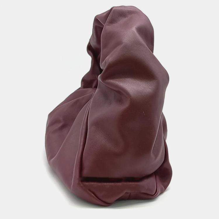 Pre Owned Bottega Veneta Burgundy The Shoulder Pouch