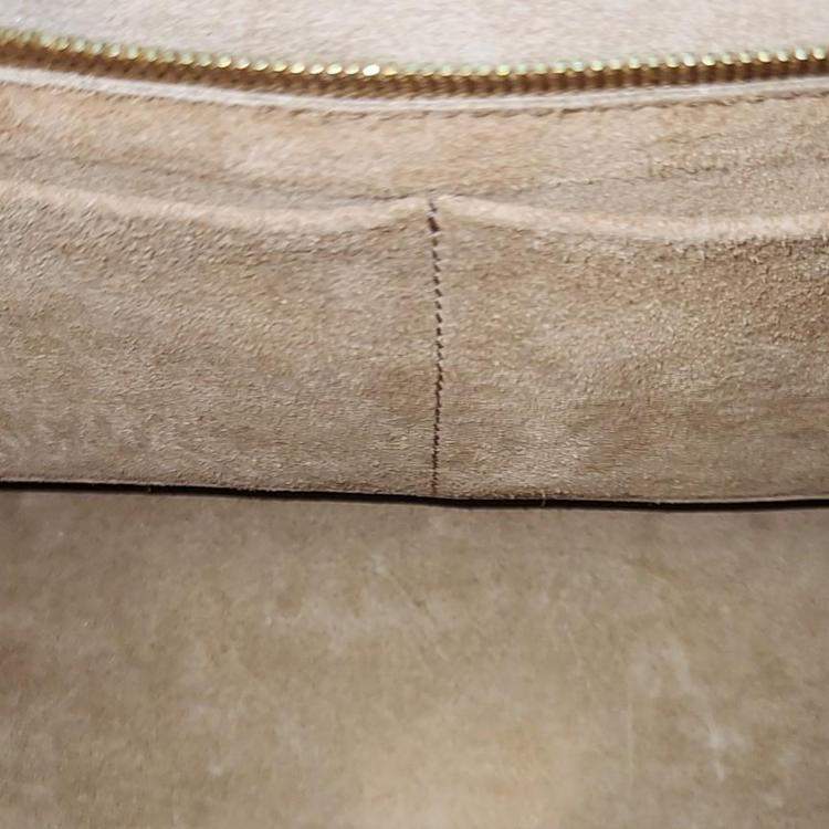Pre Owned Bottega Veneta Orange Leather Medium BV Angle Shoulder Bag 
