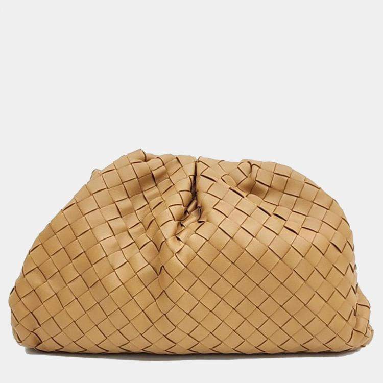 Pre Owned Bottega Veneta Mash Butter Calf Pouch