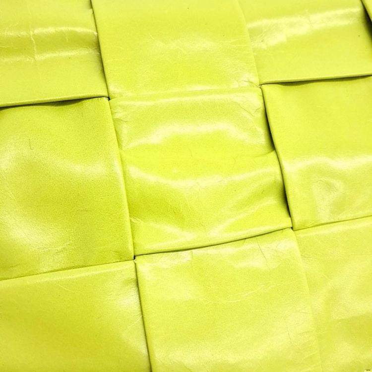 Pre Owned Bottega Veneta Yellow Leather Cassette Shoulder Bag