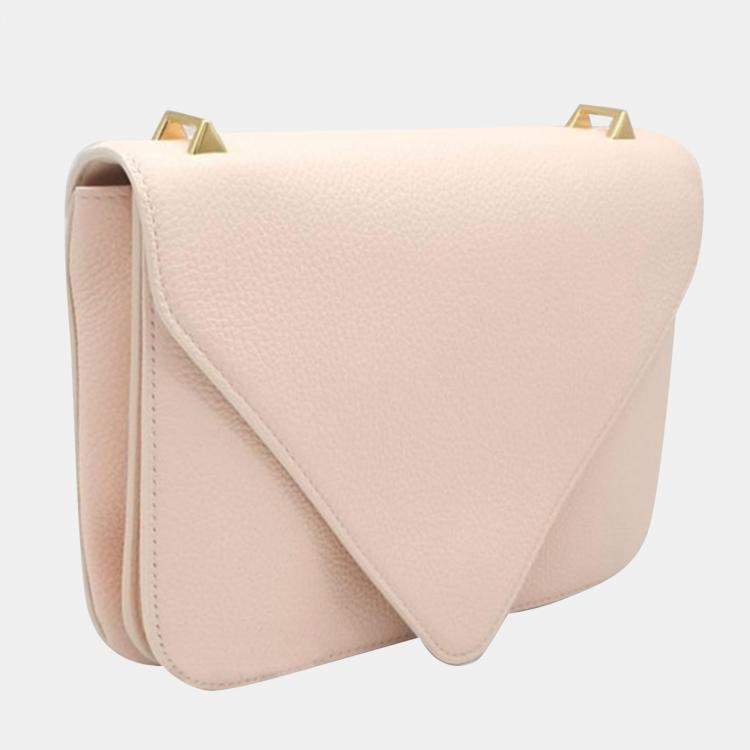 Pre Owned Bottega Veneta Pink Leather Mount Shoulder Bag