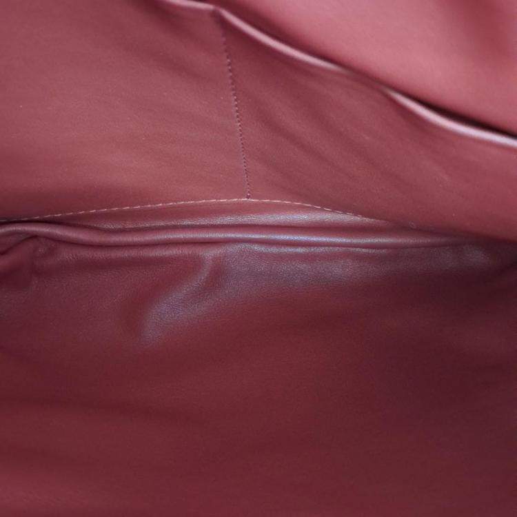 Pre Owned Bottega Veneta Red Leather Fringe Shoulder Bag