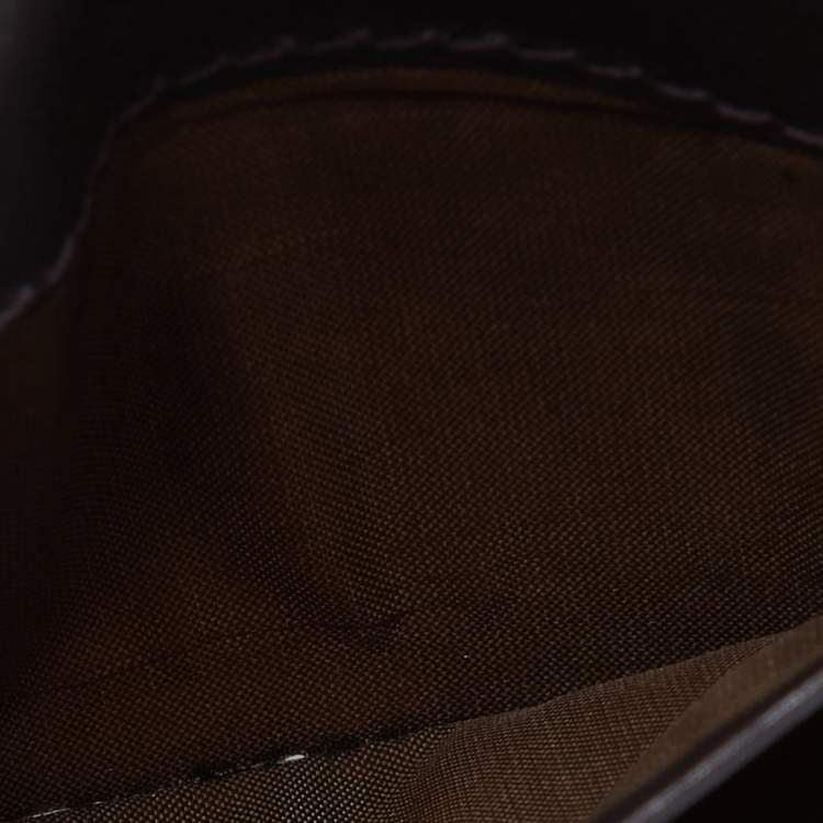 Pre Owned Bottega Veneta Brown Intrecciato Leather Business Card Case