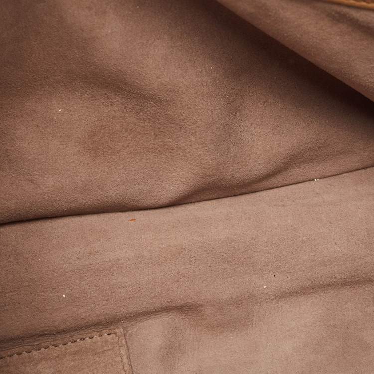 Pre Owned Bottega Veneta Brown Intrecciato Leather Medium Olimpia Shoulder Bag