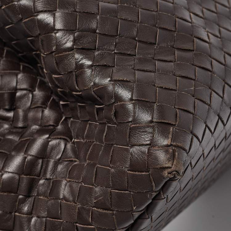 مملوكة مسبقًا Bottega Veneta Dark Brown Intrecciato Leather Medium Roma Tote