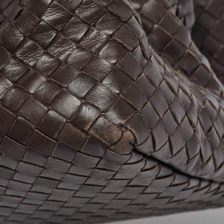 مملوكة مسبقًا Bottega Veneta Dark Brown Intrecciato Leather Medium Roma Tote